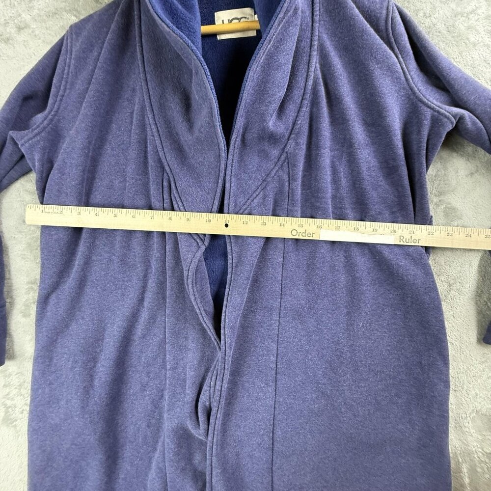 UGG Robe Womens Small Blue Plush Fleece Lined Lounge Bath Wrap Cozy UA4101W - Picture 5 of 15